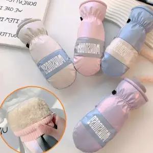 겨울 스키 썰매 방수 패딩 소재 벙어리 장갑 보온 퍼 안감 스노우보드 야외활동용