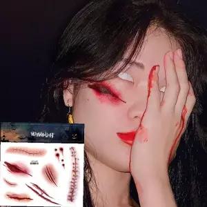 대형 페이스 스티커 파티 분장 상처 흉터 임시 타투 메이크업