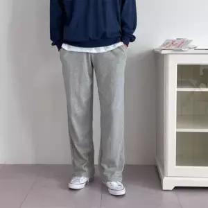 [옷자락]남자 여자 커플 트레이닝룩 데일리 밴딩 와이드 팬츠