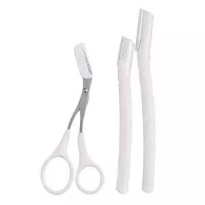 눈썹정리세트 3종 숱가위 트위저 눈썹정리칼 LNB2+4DWY