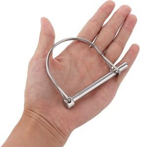 와이어 록 핀 헤비 듀티 맥세이프 커플러 샤프호환트 잠금 히치 PTO 원형 루프 트레일러 농장 잔디 정원용