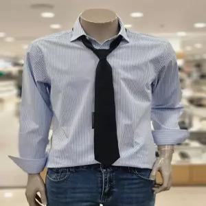 [트루젠]런던 스트라이프 사방스판 톤업 세미 셔츠(EU4DRM023)_DG_DG