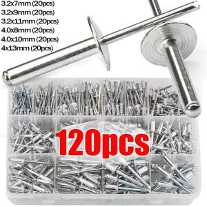 신형 알루미늄 합금 팝 리벳 돔 헤드 다양한 크기 블라인드 맨드렐 배기