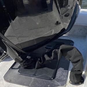 외부 트롤링 전동 케이블 슬리브 48인치 지퍼형 보호기 블랙 와이어 보트 해양 낚시 장비 관리용