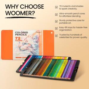 우머 오일 기반 색연필 DIY 선명한 위한 예술 적인 프로젝트를 세트 72가지 디자인