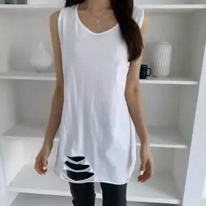 [옷자락]여자 여름 시원한 면 구제 레이어드 롱 나시