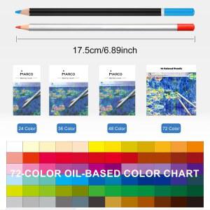 24 36 48 50 180 부드러운 선명 72 색연필 색상 다양한 세트 프로 120