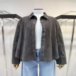 [더아이잗컬렉션]스웨이드카라셔츠 -DG_DG