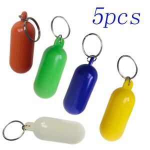5/10개입 해변 수영 낚시 카약용 플로팅 키체인  밝은 색상의 키 부이  해양 링 보트 펜더 부력 키링