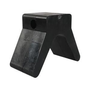 마킹 장착 구멍 2인치 폭 3인치 V-스팬 V- 보트 트레일러 보우 스톱 블록 고무