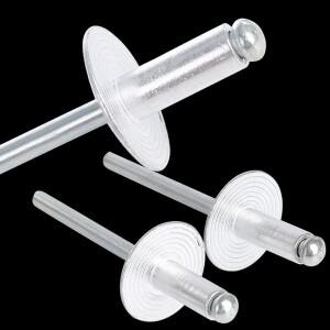 165개 알루미늄 대형 플랜지 블라인드 리벳  팝 3/16x1/2인치