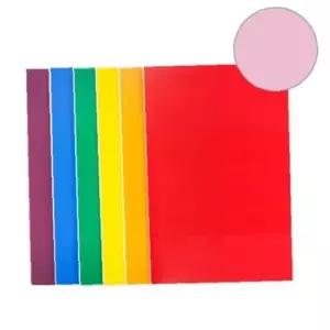 (현진) 단면칼라보드롱/우드락 미니 MCB-21 연분홍/290x440mm 갑(5개입)