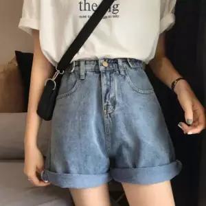 여성 데님 핫팬츠 롤업 청바지 반바지 와이드 4부 여름