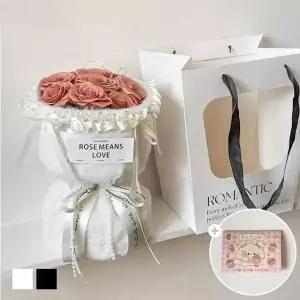 [에이치플러스몰]장미 리본화환 꽃다발 어버이날 스승의날 선물세트 (조화