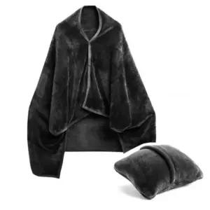 다용도 베개 등받이 겸용 똑딱이 무릎담요 겨울 휴대용 담요 사무실 차량용 캠핑용 보온 방한용품 부드러운