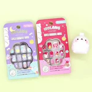 몰랑 어린이 네일팁 키트 키즈 네일아트 손톱 꾸미기