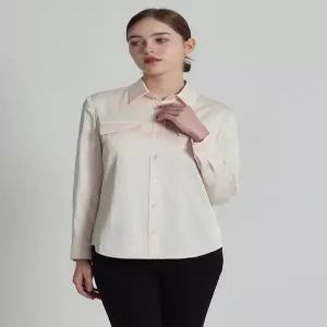 [리스트][리스트(LIST)] 슬릭 실크 플랩 포켓 셔츠 (택가격138000원)