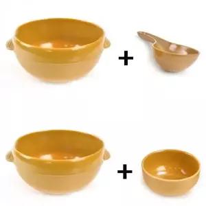 동동주잔 항아리 세트 1개 멜라민 쪽자 포함