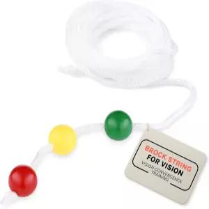 브록 스트링 시력 융합 부족 훈련 도구로 눈 근육 강화 집중력 운동 및 민첩성 향상