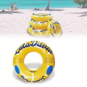 성인용 해수욕장 비치 물놀이 에어 원형 튜브 (105cm) Qxx2+6UEF