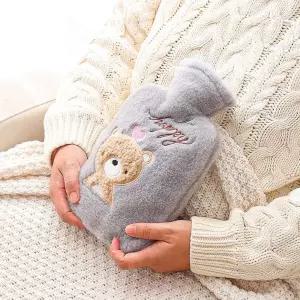 보온 털커버 탈부착 물주머니 냉온겸용 찜질팩 핫팩 FqL9+1tHY