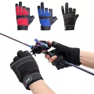 사이즈조절 손목밴드 3컷 낚시장갑 utf9+3YdS