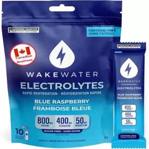 무설탕 전해질 패킷 수화 분말 케토 및 팔레오 친화 믹스 공복 여행 필수품 10 x 6g 마스터 ASIN 블루