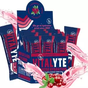 비탈리 전해질 분말 패킷 - 이소톤 클린 수화 음료 믹스 인공 색소 향료 또는 감미료가 없는 1회용 재수화