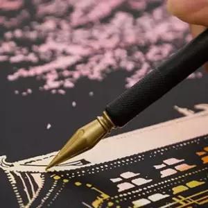 집에서 쉬운 취미 활동 색칠 공부 어른 스크래치북 YhP6+1FxH