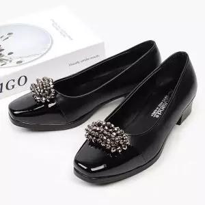 여성 비즈 정장구두 편한 근무화 펌프스 가보시힐 BRR5+3uiQ