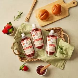 동화속딸기 과일잼 알룰로스 저당 무설탕 딸기잼 200g 3개