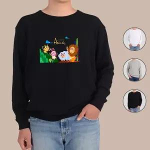 맨투맨 전색상 동물 호랑이 떠들석한 프린트셔츠 kIR5+7qao