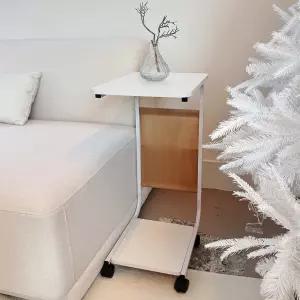 리빙 밸류 이동식 사이드 테이블 2단 소파 침대 책상 우