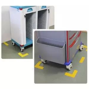 [셀러에이드]바닥표시스티커 L자형 물류창고 공장 자리표시 위치 스티커