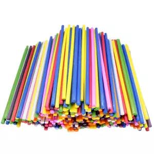 칼라 공작 수수깡 약 320개입 만들기재료 학습재료 uqc3+3ubR