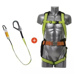 산업 현장 실무자 형광 웨빙죔줄 전신 안전벨트 KC인증 안전보호구 하네스