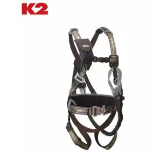 K2 세이프티 건설용 고소작업 그네형 전체식 안전벨트 추락방지 자동버클