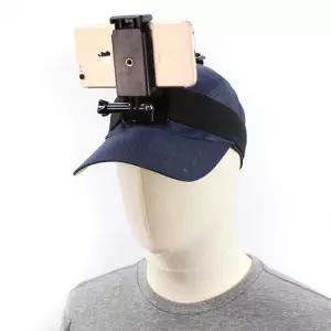 스마트폰 거치대 헤드 스트랩 헬멧 모자 호환 자전거 등산 낚시 1인칭 촬영 방송용 액션 마