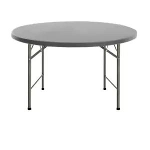 원형 테이블 접이식 포차 라운드 원탁 공간활용 원목 가정용 폴딩 식탁