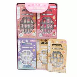 몰랑 어린이 네일팁 손톱 꾸미기 키즈뷰티 24개세트