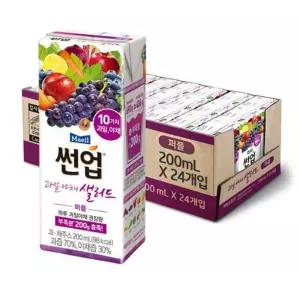 매일썬업 과일 야채 샐러드주스 퍼플 200mlx24팩