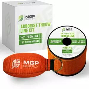 MGP 공급 식목업자 던지기 라인 키트 11온스 무게 및 166피트 로프 100 폴리에스터 초슬림 나무 등반을