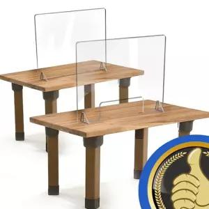 칸막이 앞가림막2종 1분조립 안티비말 방역용품 비말 차단 1분조립 투명 가림막