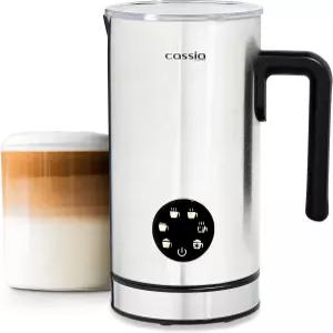 5-in-1 기능을 갖춘 카시아 전기 우유 거품기 핫 콜드 폼 초콜릿 밀크 워머 550W 디지털 터치 스크린 제어