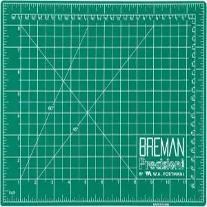 Breman 정밀 9x12인치 자가 복원 커팅 매트 공예 재봉 퀼트 및 DIY 프로젝트용 양면 5겹 PVC 녹색/검정