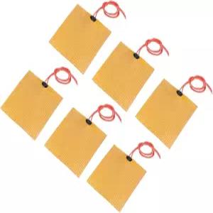 메카닉시 히터 필름 히팅 플레이트 12V 25W 폴리이미드 히트 패드 접착 6팩 PI 온도용 소자 100mm 스트립 x