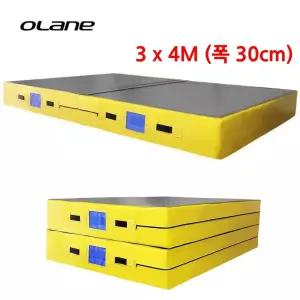 오레인 국산 안전 충격흡수 접이식 높이뛰기 매트 3x4M 30cm 놀이매트 체육회