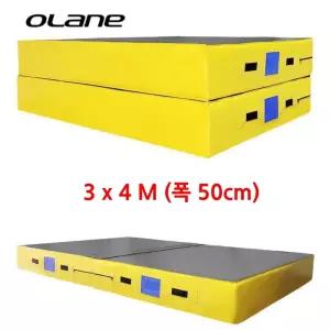 오레인 국산 접이식 안전 충격흡수 높이뛰기 매트 3x4M 50cm 실내용 놀이매트