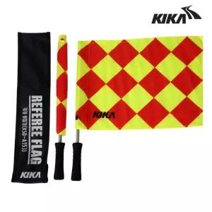 키카 축구 족구 배구 심판 깃발 부심기 2개입 가방세트 경기용품 논슬립