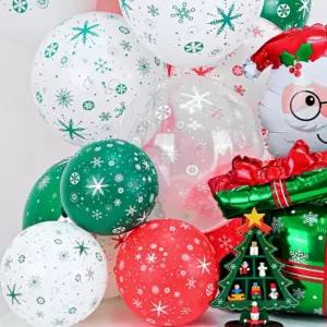 크리스마스 풍선 조이 눈꽃 응원 파티용품